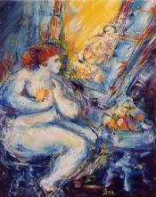 La gourmandise / Huile sur toile